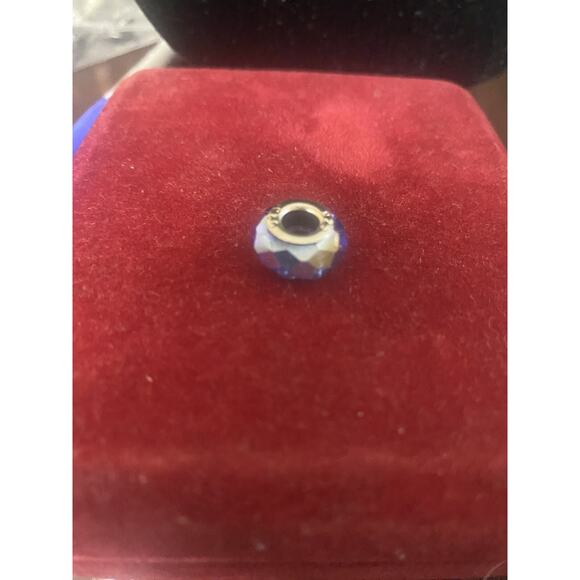 Faceted Royal Blue Bead .925 Sterling Silver - Picture 6 of 6